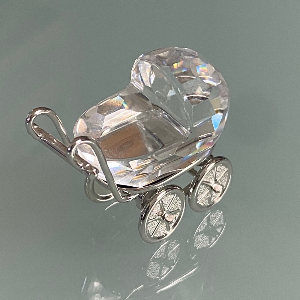 Swarovski Baby Carriage/Pram Figurine